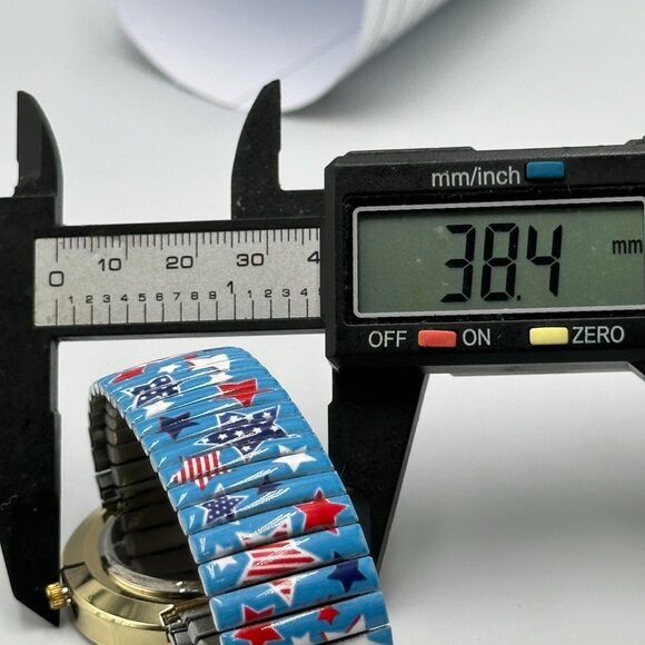 Willabee & Ward Season Watch July Month Red Blue Stars Patriotic Stretch Band - Picture 13 of 14